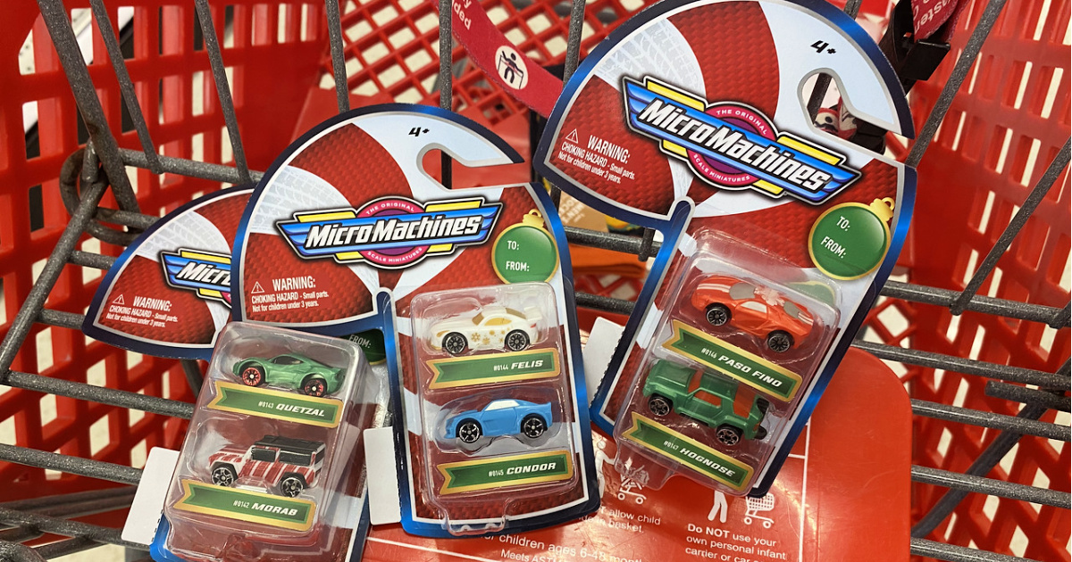 Micro Machines Candy Cane Package Stocking Stuffers 6 Cars New 2020